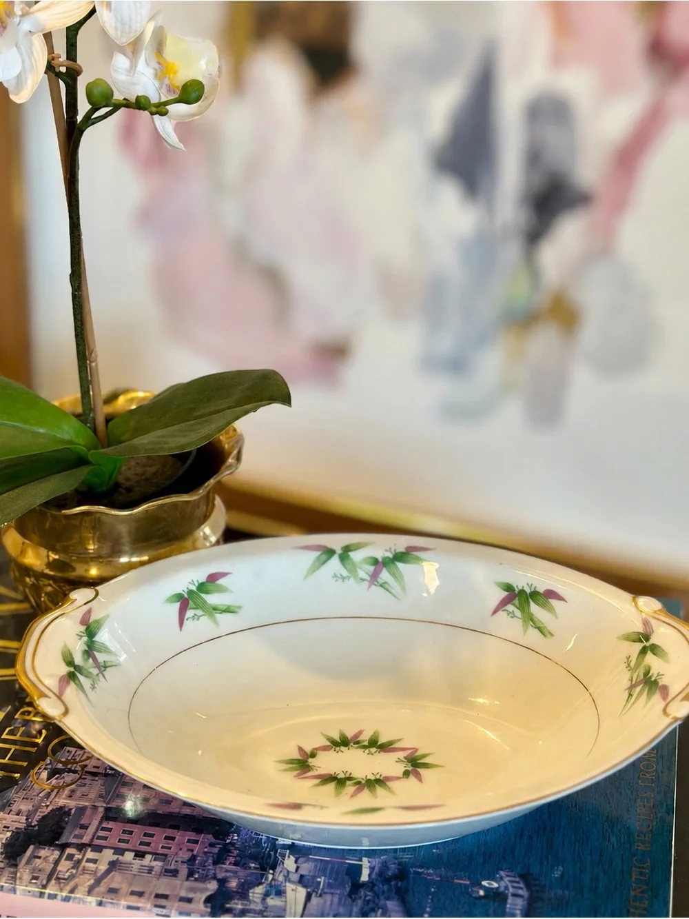 Vintage Harmony House Mandarin Oval Bowl